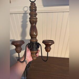 Elegant Wooden Candle Holder